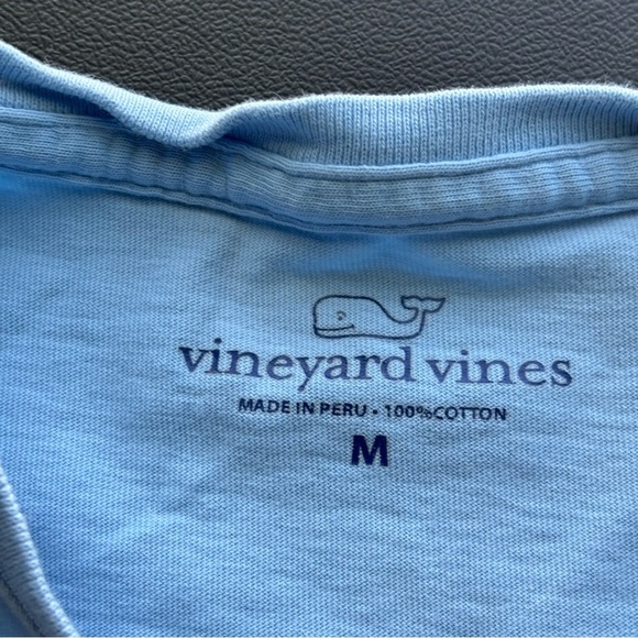 Vineyard Vines Light Blue Cotton Tee - Picture 2 of 3